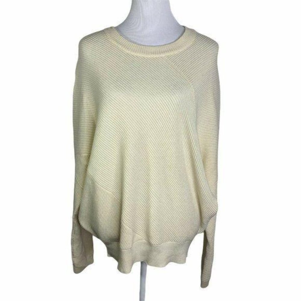 ALLSAINTS  Ribbed Crewneck Asymmetrical Sweater - Picture 2 of 10